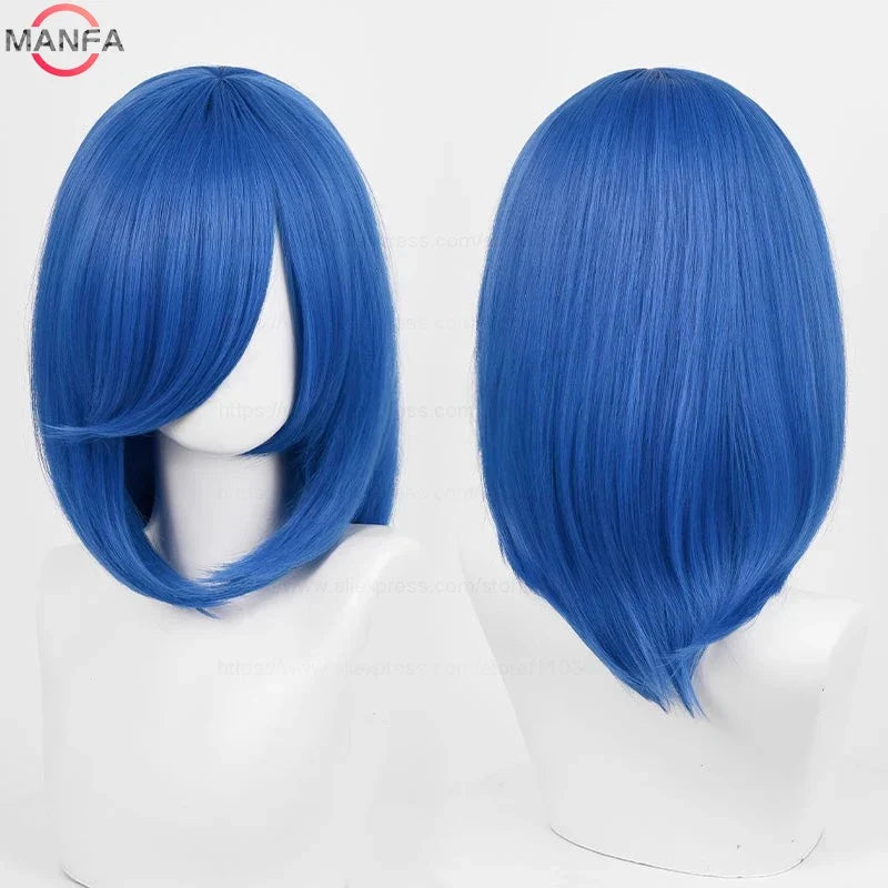 40cm Heat Resistant Anime Cosplay Wig with Bangs
