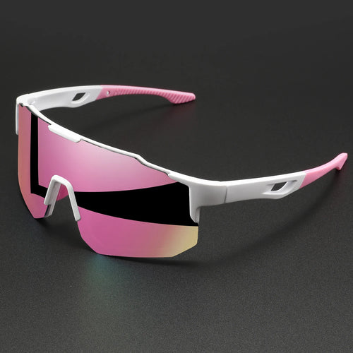 Oversized Sports Sunglasses – Wraparound Mirror Lens