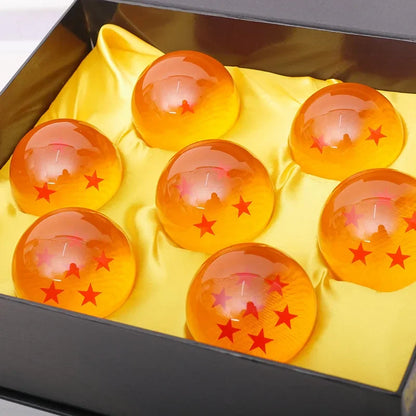 Dragon Ball 7-Piece Crystal Ball Set, 3.5cm Collection Model