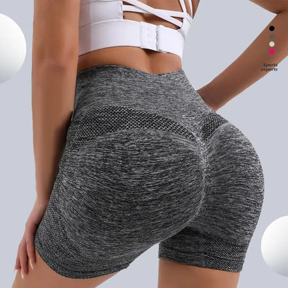 Czguke Women Waist Workout Shorts Butt Lifting Tummy Control Ruched Booty Smile Yoga Short Pant