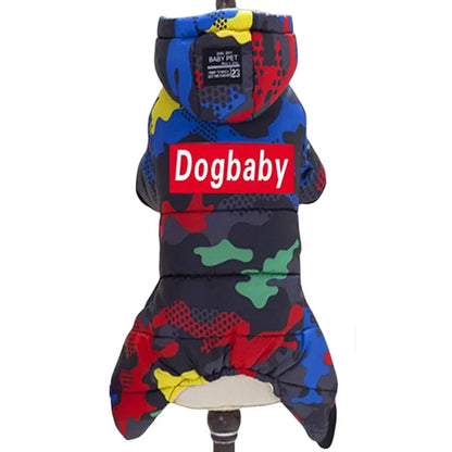 Thick Waterproof Winter Dog Jumpsuit Hoodie for Small Dogs