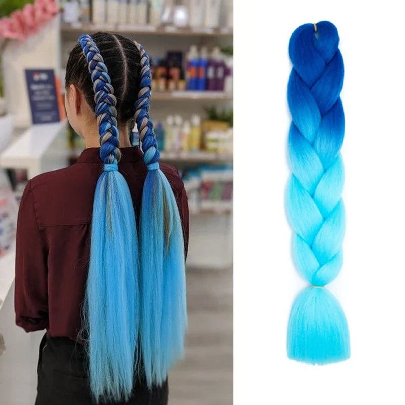 24 Inch Pre Stretched Yaki Braiding Hair Extension
