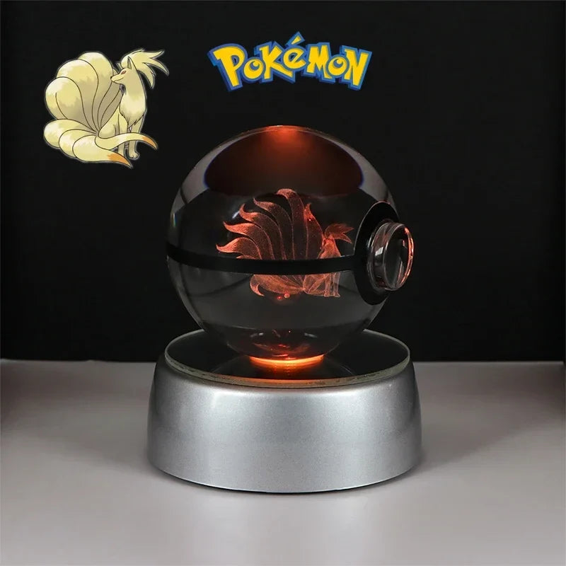 Pokémon 3D Crystal Ball with LED Light Base
