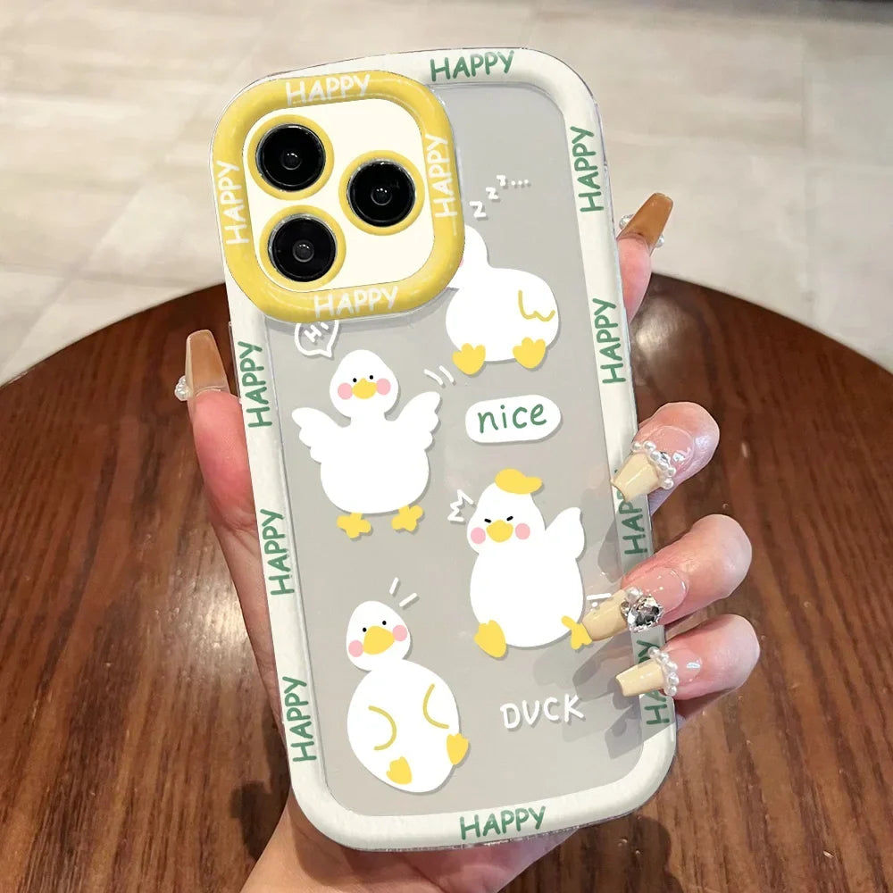 Cute Cat Phone Case for iPhone 17 Pro Max 16 15 14 13 12 11 8 7 Plus SE Air