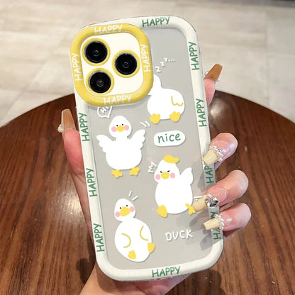 Cute Cat Phone Case for iPhone 17 Pro Max 16 15 14 13 12 11 8 7 Plus SE Air