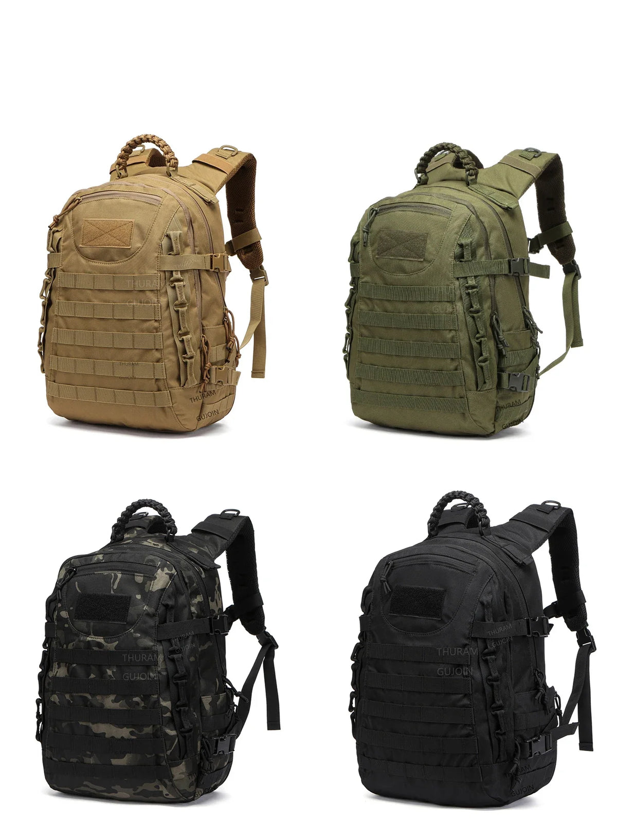 38L Tactical Backpack – Military MOLLE Waterproof Hiking & Camping Bag