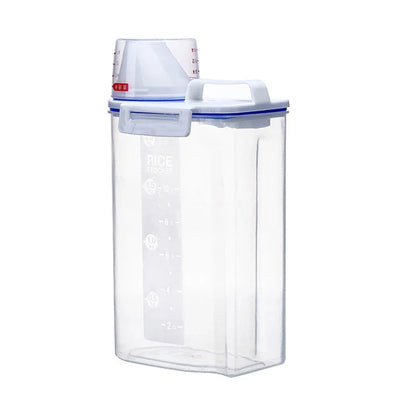 Airtight Pet Food Storage Container with Measuring Cup
