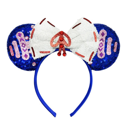 Disney Mouse Ear Headband Sequin Bow for Girls Adults Halloween Party