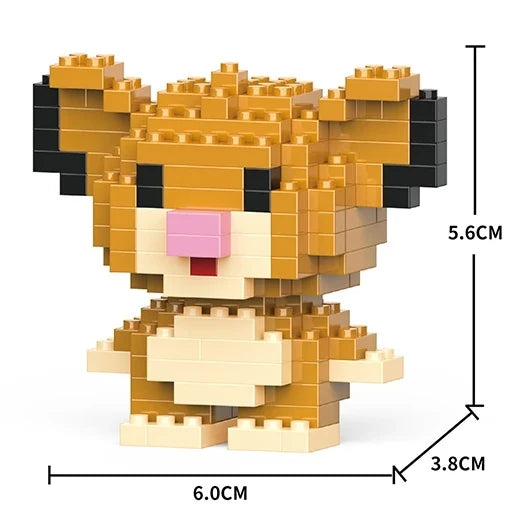 Disney Mini Building Blocks Figure – Mickey Minnie Princess Brick Toy