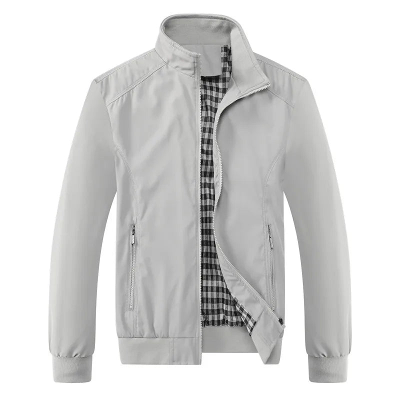 Men's Slim Fit Bomber Jacket – Casual Zip-Up Baseball Jacket