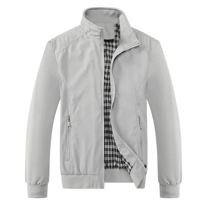 Men's Slim Fit Bomber Jacket – Casual Zip-Up Baseball Jacket