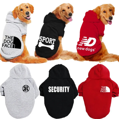 Dog Clothes Pet Popular Hoodie Large Medium Small Pet Clothes Casual Warm Dog