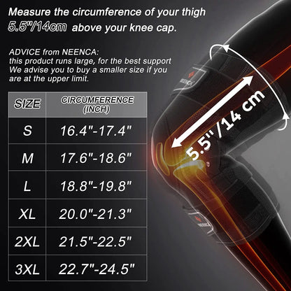 Neenca Hinged Knee Brace Pain Support Side Stabilizers Joint Relief Arthritis Meniscus Tear Acl Pcl
