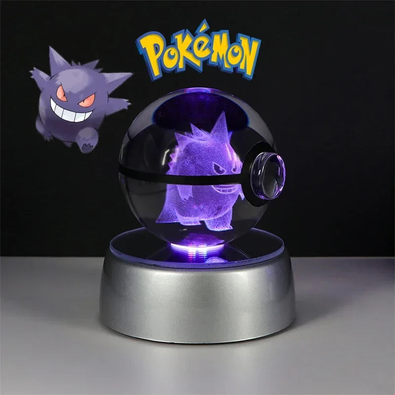 Pokémon 3D Crystal Ball with LED Light Base