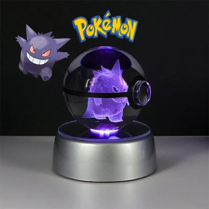 Pokémon 3D Crystal Ball with LED Light Base