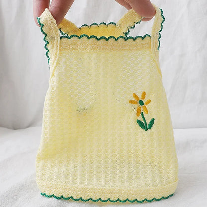Floral Embroidered Summer Suspender Vest for Small & Medium Dogs & Cats