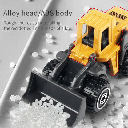 Die-Cast Construction Truck Toy Set – 6 Piece Engineering Vehicles