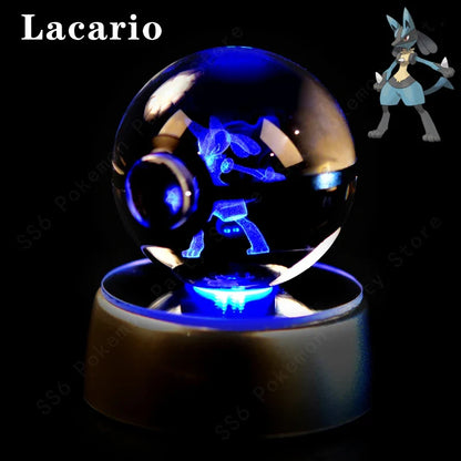 Pokémon 3D Crystal Ball Night Light with Mewtwo & Pikachu