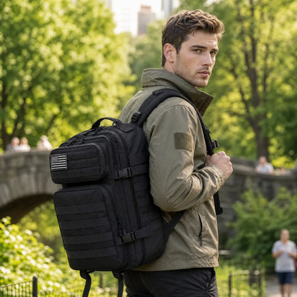 45L Tactical MOLLE Backpack – Large Capacity Outdoor Travel Bag