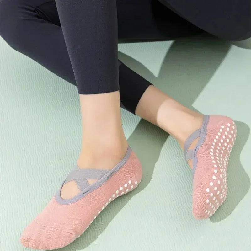 Non-Slip Yoga Socks for Women – Backless Grip Socks for Pilates & Ballet