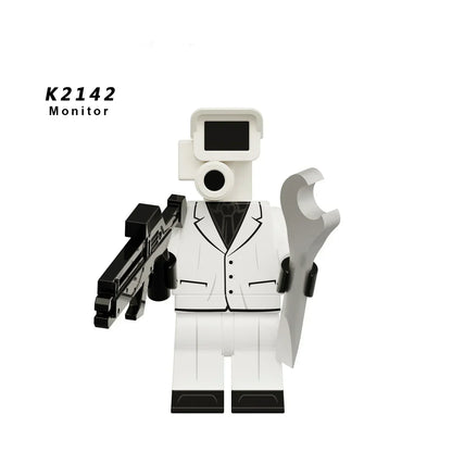Skibidi Toilet Mini Building Block Figures – TV Man, Cameraman & More