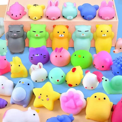 20-Piece Random Cute Animal Squeeze Stress Relief Toys