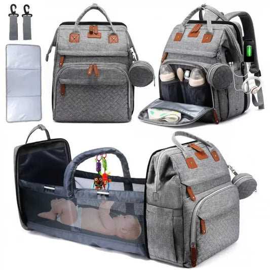 Diaper Bag Backpack – Large Capacity Nappy Changing Bag