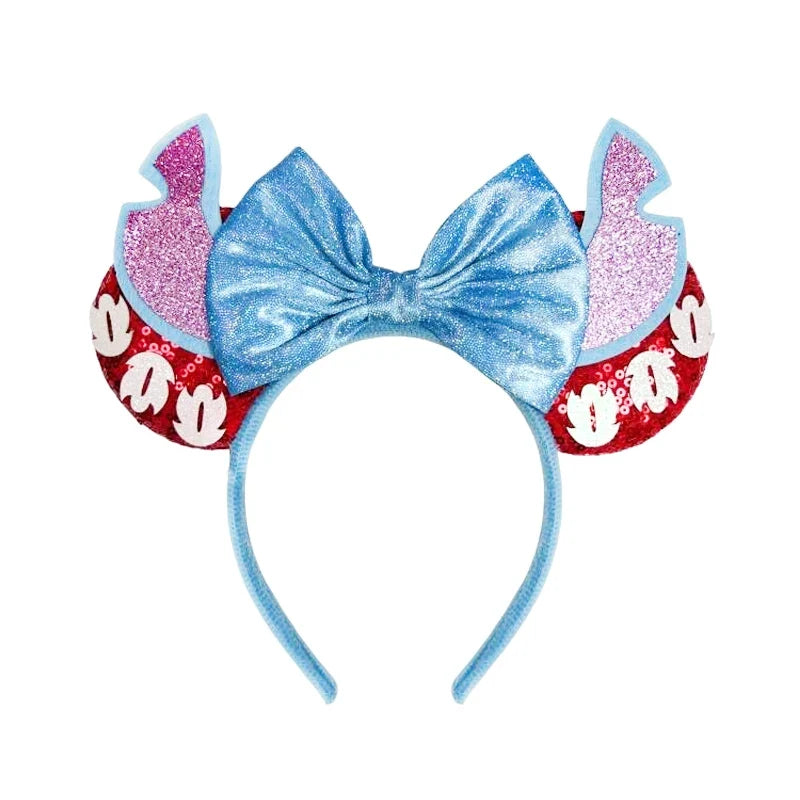 Disney Mouse Ear Headband Sequin Bow for Girls Adults Halloween Party