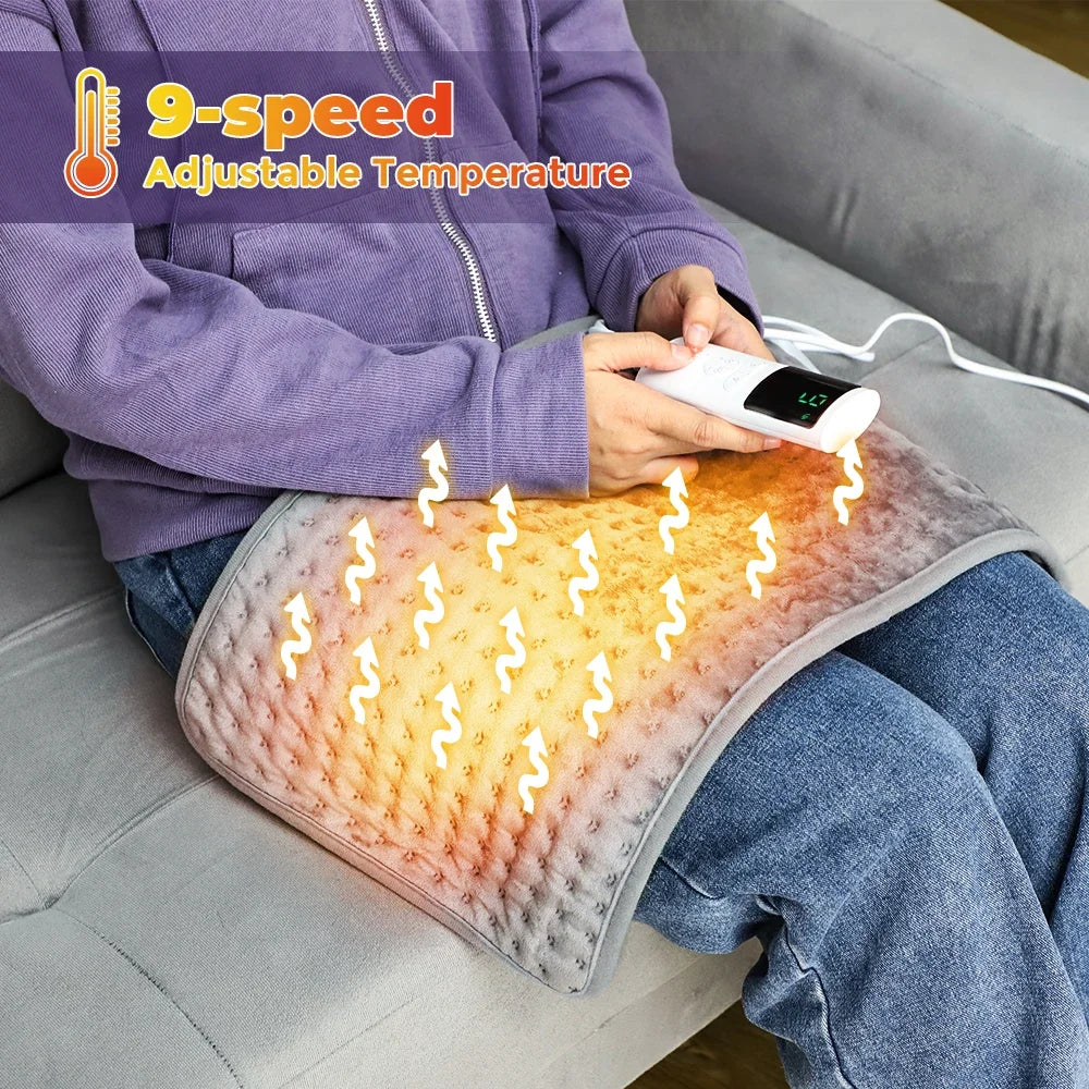 Electric Heated Blanket Mat with Timer for Bed and Sofa