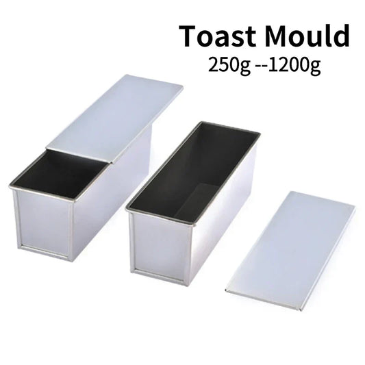 Non-Stick Bread Loaf Pan with Lid – Aluminum Alloy Toast Box