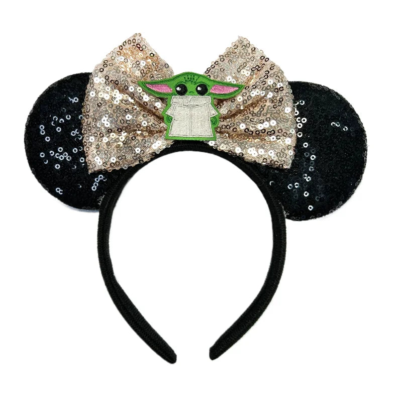 Disney Mouse Ear Headband Sequin Bow for Girls Adults Halloween Party