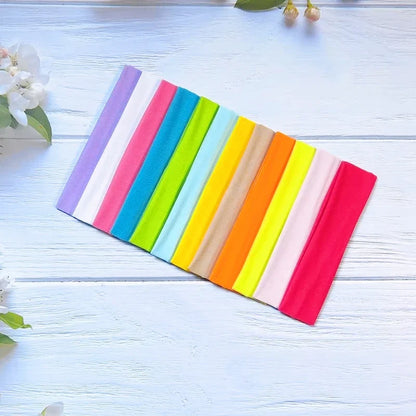 Elastic Hair Band Headbands Solid Color Knitted Sports Running Fitness Yoga Bands Makeup Accessories
