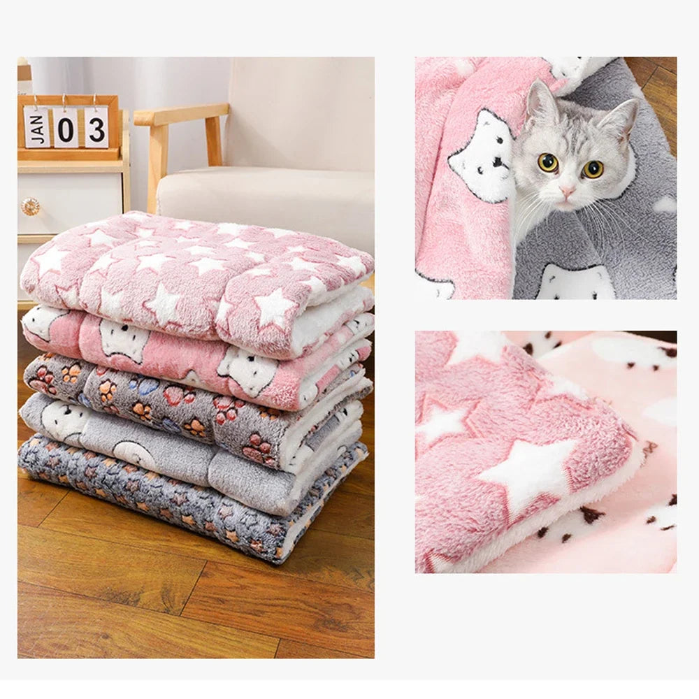 Thickened Comfortable Warm Small Cat Sleeping Cushion Skin-Friendly Cute Winter Medium Dog Sofa Mat