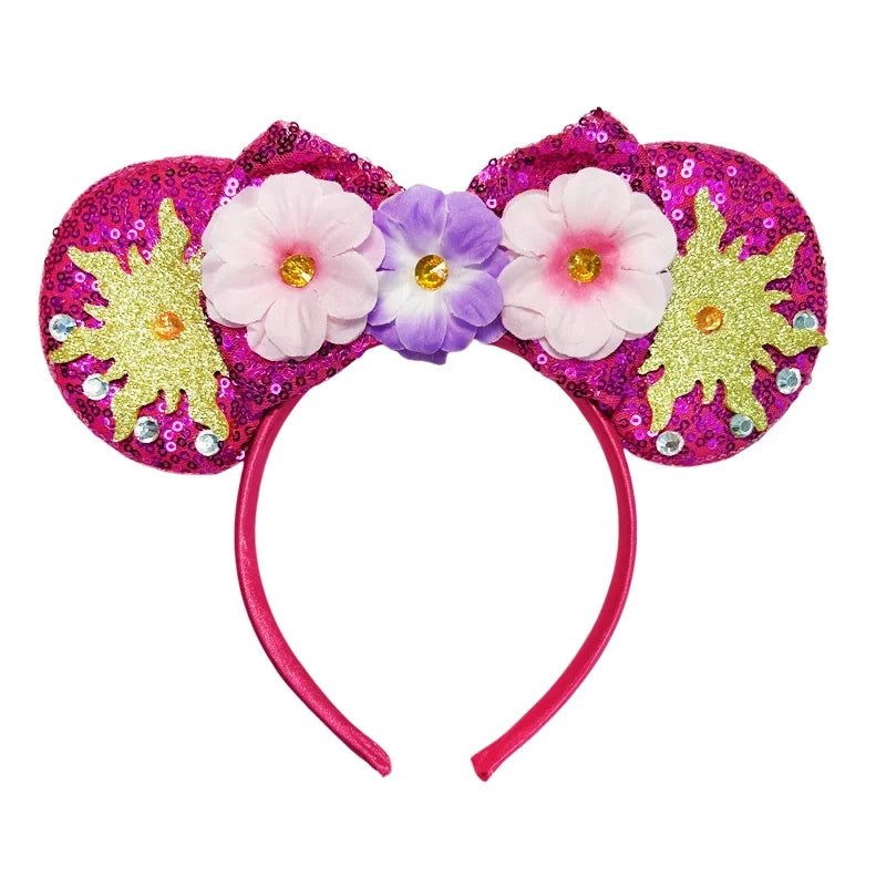 Disney Mouse Ear Headband Sequin Bow for Girls Adults Halloween Party