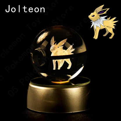 Pokémon 3D Crystal Ball Night Light with Mewtwo & Pikachu