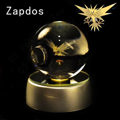 Pokémon 3D Crystal Ball Night Light with Mewtwo & Pikachu