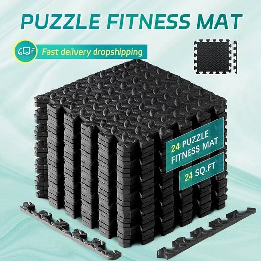 EVA Foam Interlocking Floor Mat Tiles – Kids Play & Gym Puzzle Mats