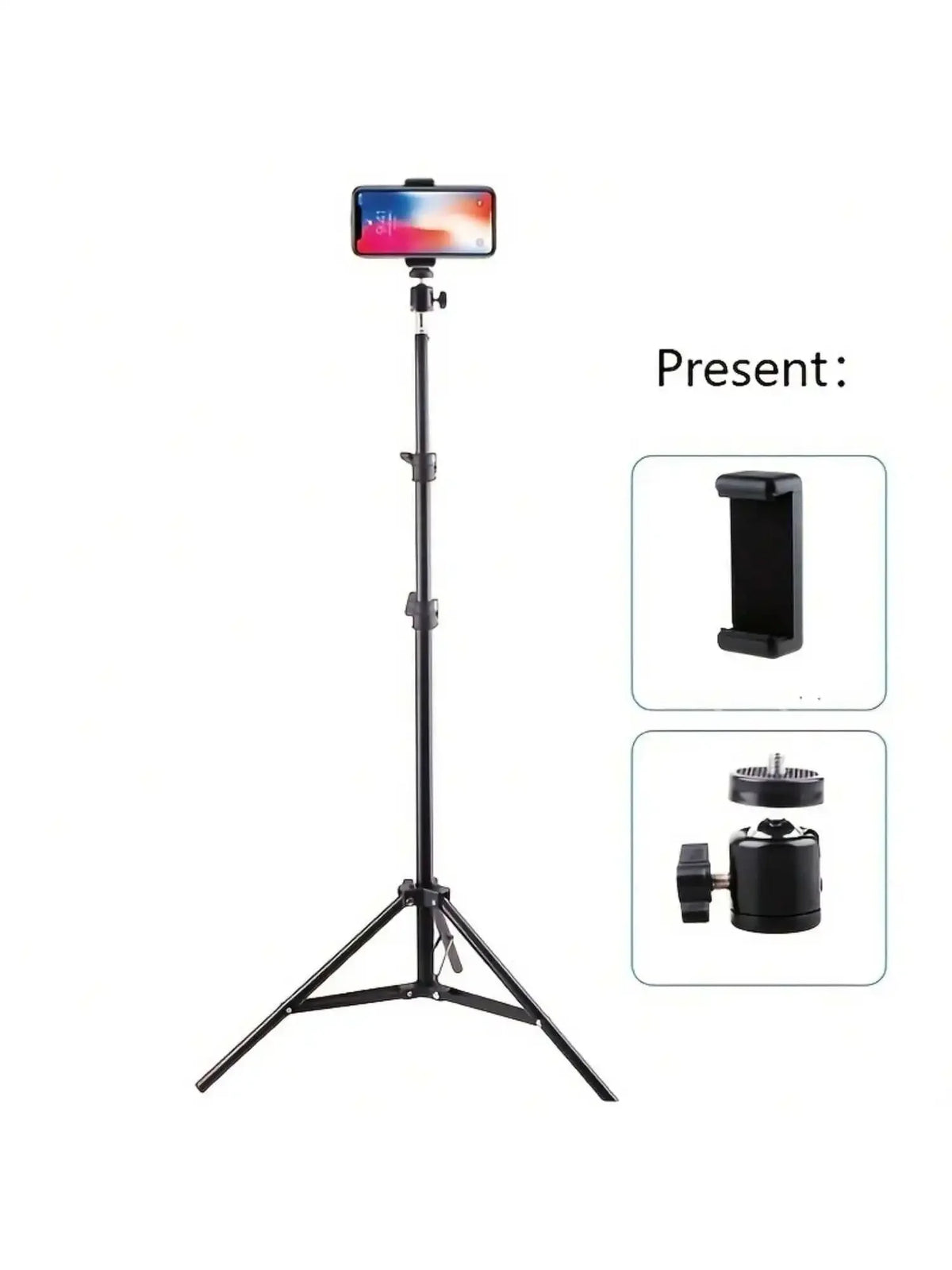 Phone Tripod Stand – Adjustable Selfie & Live Streaming Tripod