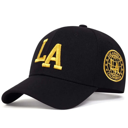 LA Embroidered Baseball Cap – Adjustable Snapback Unisex Hat