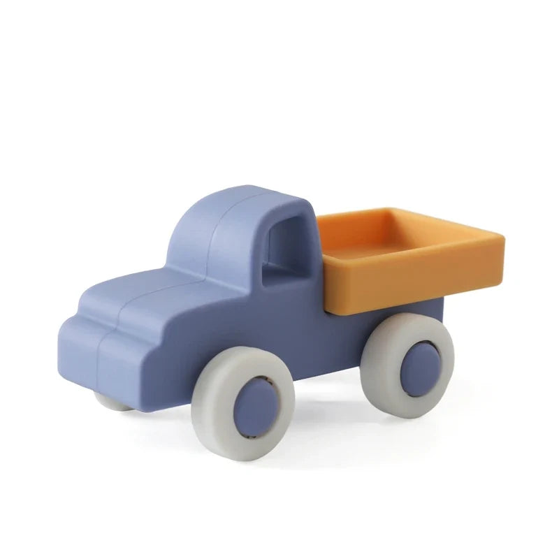 Montessori Baby Silicone Car Toys 0 12 Months Newborn Things Teether Toy Educational Blocks
