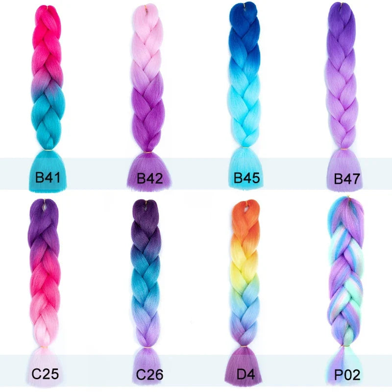 24 Inch Pre Stretched Yaki Braiding Hair Extension