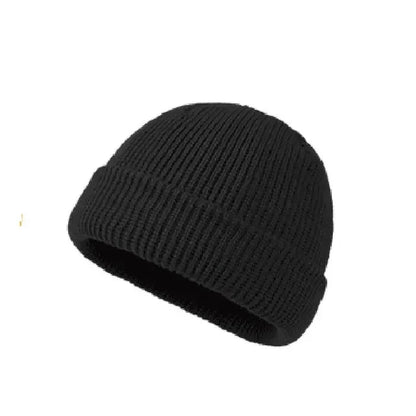 Knit Winter Beanie – Unisex Solid Color Warm Hat