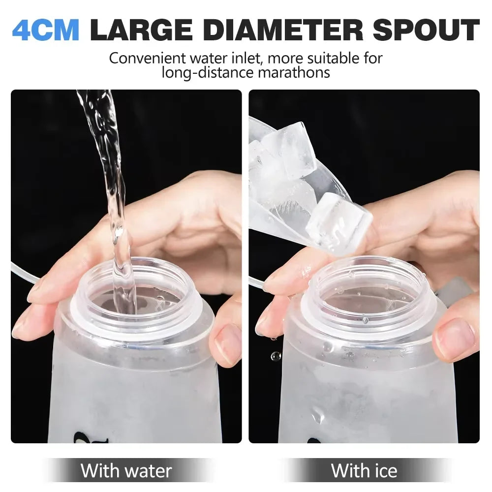 NEWBOLER TPU Collapsible Soft Flask Sports Water Bottle