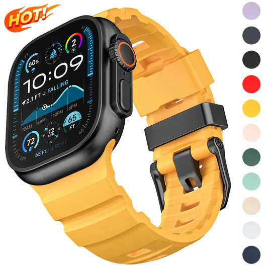 Trail Silicone Sport Band for Apple Watch Ultra and Series 7–12