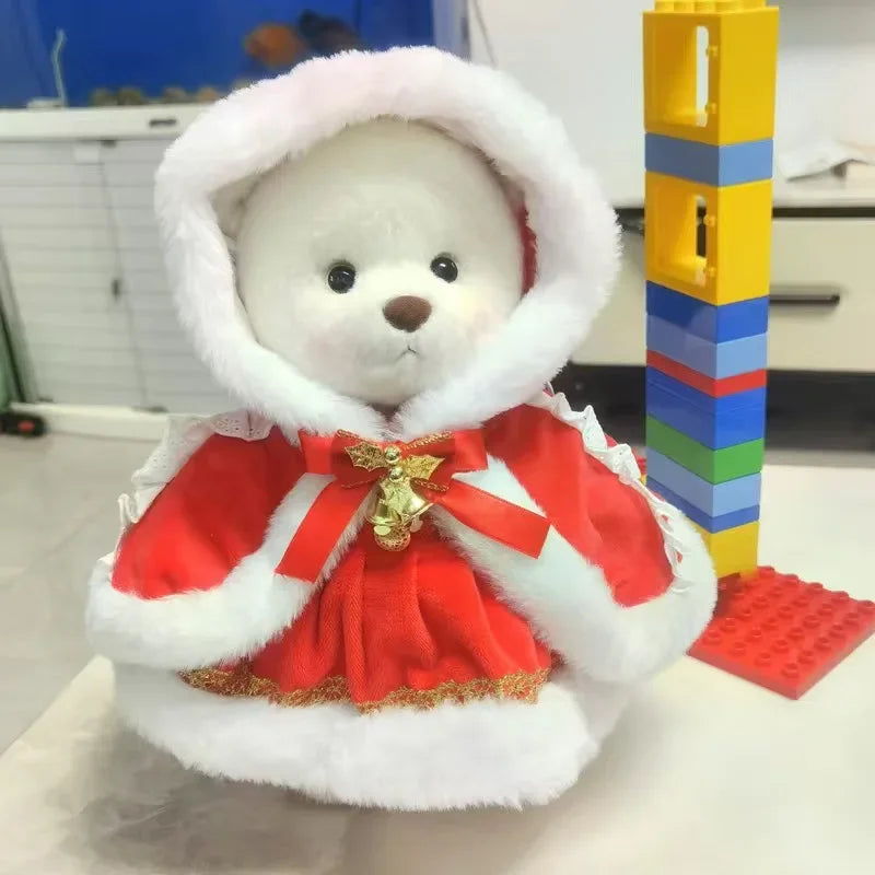 Dress-Up Teddy Bear Plush Toy with Changeable Outfits – Cute Stuffed Animal Doll