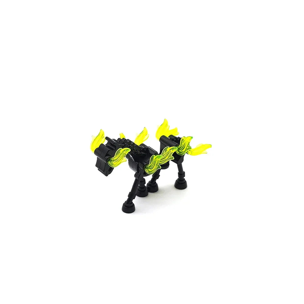 Halloween Skeleton Army Building Blocks Minifigures – Skeleton Horse MOC Figures