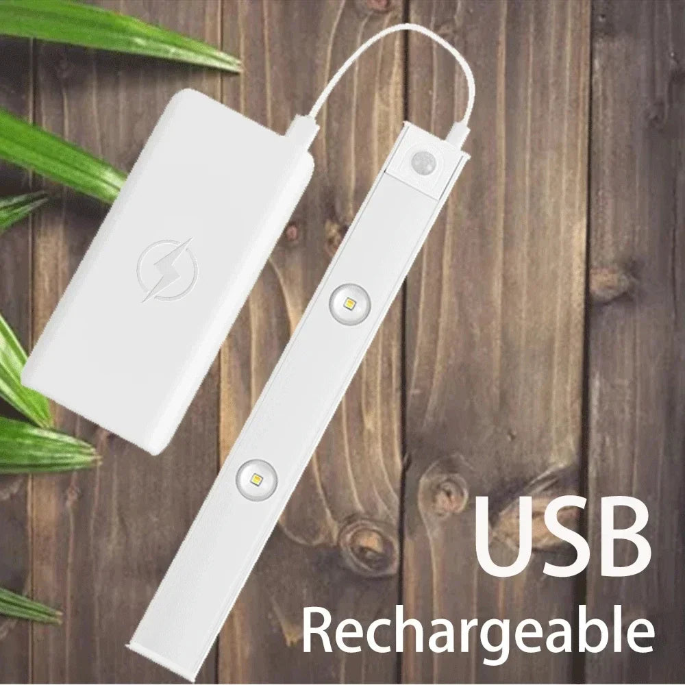 Motion Sensor LED Cabinet Light – Wireless USB Rechargeable Under Cabinet Lighting