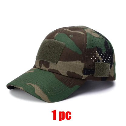 Tactical Baseball Cap with Velcro Patch – Breathable Adjustable Hat