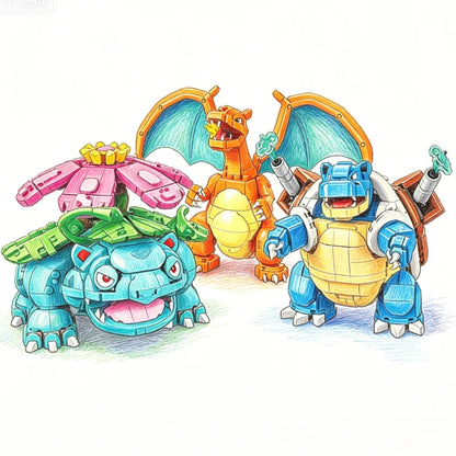Pokemon Charizard Venusaur Blastoise Building Block Set – 6838pcs
