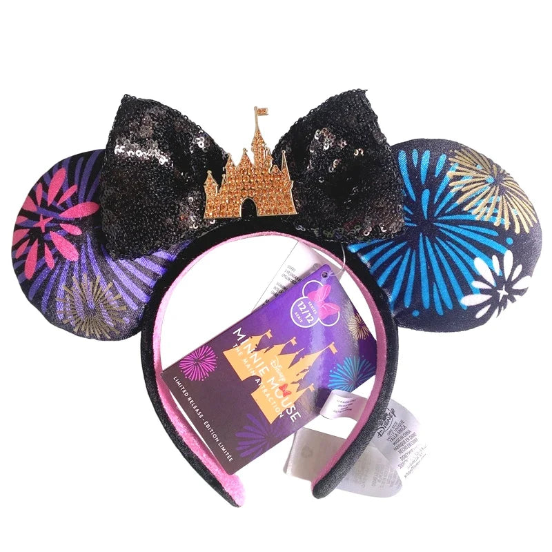 Disney Mickey Minnie Ears Headband – Sequin Bow Costume Cosplay
